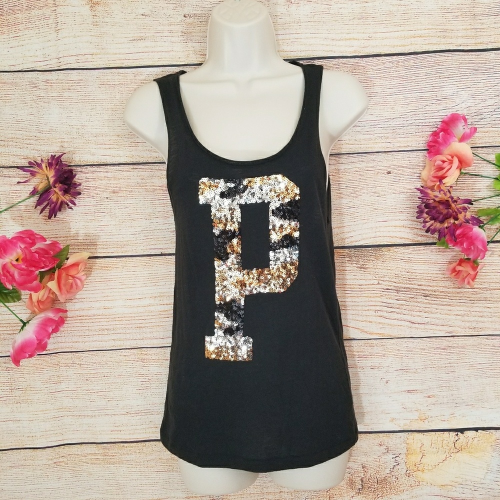 VS PINK Sequin Tank Top